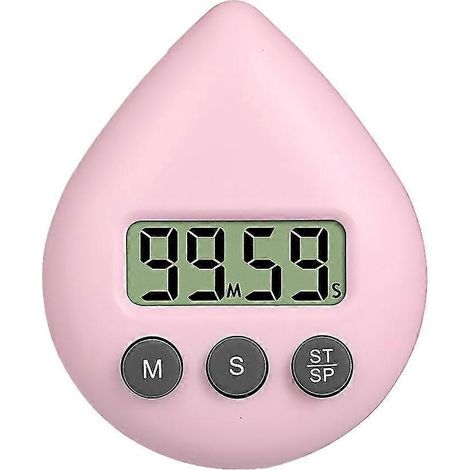 Duschzeitschaltuhr, energiesparend, wasserdicht, digital, fünf Farben-Pink