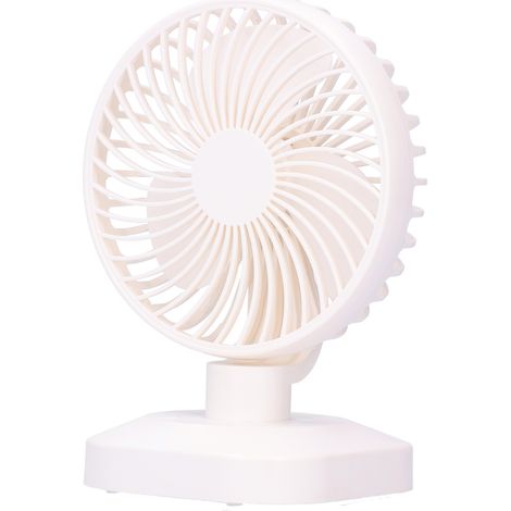 Ventilateur de table portable et réglable, mini ventilateur de bureau à 3 vitesses, rechargeable par USB, idéal pour la maison et le bureau. (1/5)