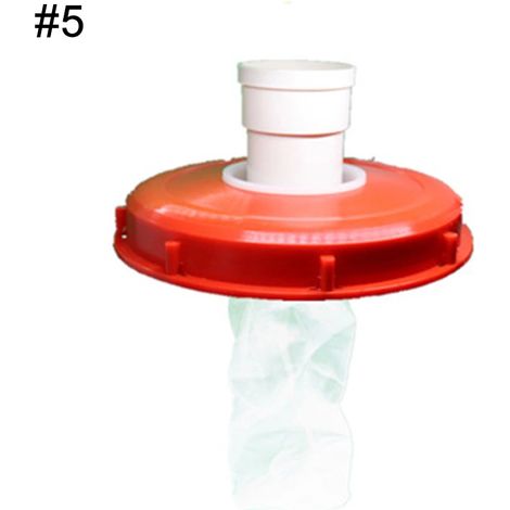 Couvercle de récupérateur d'eau de pluie avec filtre intégré, cuve IBC en nylon lavable pour eau de pluie DN75, sacs filtrants intégrés, tapis filtrant chimique.-AquaForge