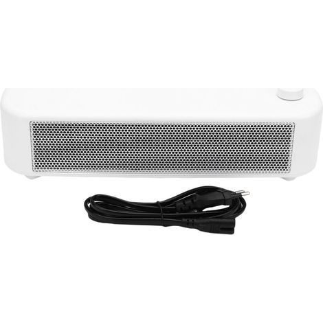 Radiateur électrique portable 500 W avec technologie PTC, 2 vitesses, chauffage rapide pour bureau ou chambre – Prise UE 220 V (1/5)
