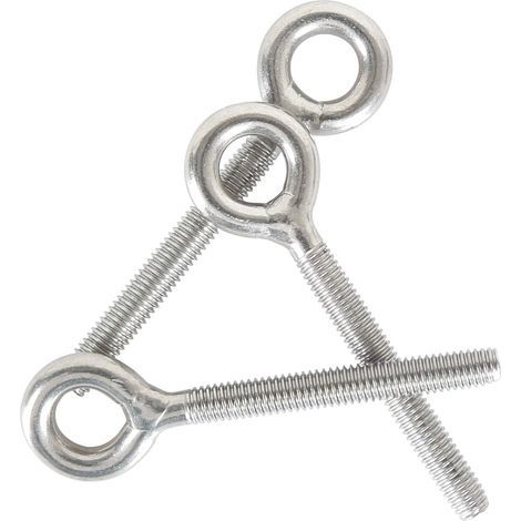 5PCS M10 Boulons à oeil 304 Acier Inoxydable Boulon Anneau de Levage Soudés Fermés Vis à œil de Tige de Vis à Vis Résistant à La Corrosion (1/5)