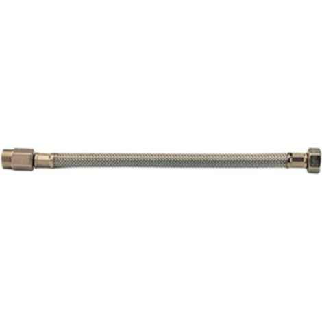 10 x FLESSIBILE INOX PROLUNGATO MAS 1/2 FEM 3/8 30CM DN10