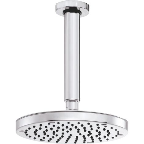 Soffione lusso mod. oki diam. 200 con braccio verticale soffione diam. 200 mm