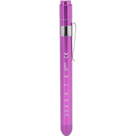 Lampe de poche médicale LED violette pour infirmières et médecins, alliage d'aluminium léger. (1/5)