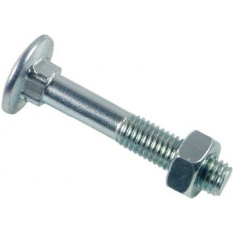 LENNIE bullone a testa tonda a collo quadro TRCC - zincato bianco - Ø6x90 - scatola da 100 - BTRCC0609002B