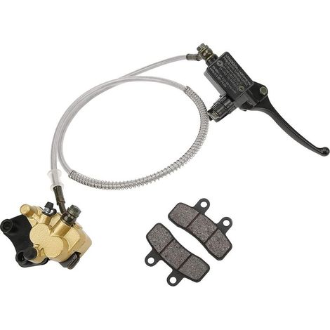 Étrier de Maître-Cylindre de Frein a Disque Hydraulique Compatible Avec Motocyclettes et Scooters – Inclut Plaquettes de Frein (1/5)