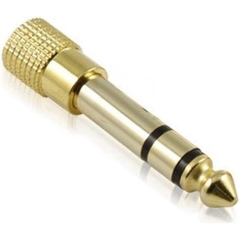 Adaptateur audio – Jack 6,35 mm vers 3,5 mm – Or – Connexion stéréo (1/5)
