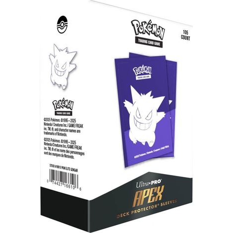 105 Ultra Pro Pokémon-Sammelkartenspiel-Kartenhüllen: Gengar Apex Deckhüllen