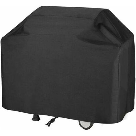 Housse de barbecue résistante aux intempéries – Housse anti-poussière et résistante aux UV en tissu Oxford, housse de barbecue avec fermeture à pression et sac de rangement (145 x 61 x 117 cm) (1/5)