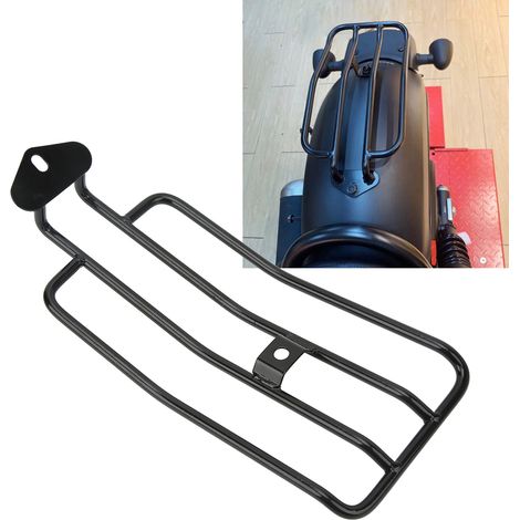 Modification moto : Installation d'un porte-bagages arrière et d'un porte-bagages adaptés à la Honda CMX500 Rebel 500 2017-2022, Noir. (1/5)