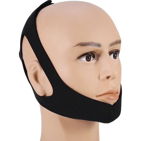 Masque Anti Ronflement Triangle avec Bandeau de Soutien de Mâchoire pour Homme et Femme (1/5)
