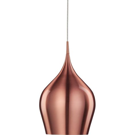 Searchlight Vibrant - Sospensione a soffitto a 1 luce grande cupola rame, E27 (1/5)