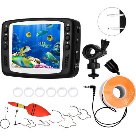Caméra de plongée couleur HD vision nocturne infrarouge 3,5 pouces 100-240V (30M, prise US) (1/5)