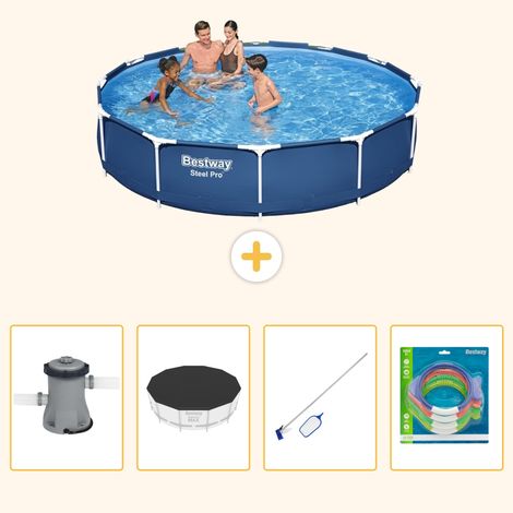 Bestway Bestway Steel Pro Ronde - 366x76 cm - 5-pièces  S299 (1/5)