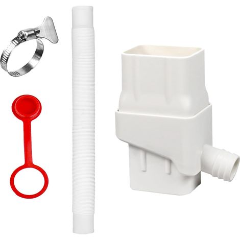Lntyq Kit de dérivation de baril de pluie, système de collecte d'eau de pluie, tuyau de descente, système de baril de collecte d'eau de pluie pour dérivation de l'eau de pluie compatible avec bec de (1/5)