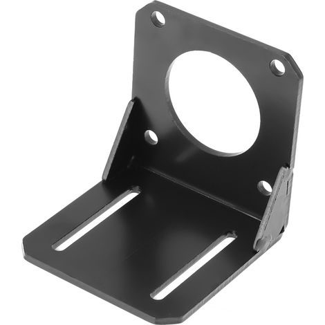 Support de montage en acier inoxydable noir pour moteur pas à pas NEMA23 57mm, 1 pièce (1/5)