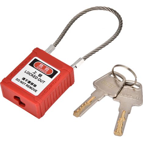 Ortviai Cadenas de Sécurité Lockout Tagout Isolavec Serpentin G41 en Acier Inoxydable
