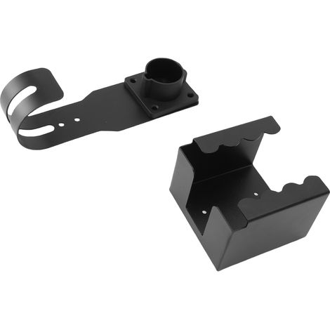Kit de fixation murale pour chargeur de véhicule électrique, compatible avec connecteur J1772, crochet en J en acier au carbone, support de câble pour boîtier de charge de véhicule électrique (1/5)