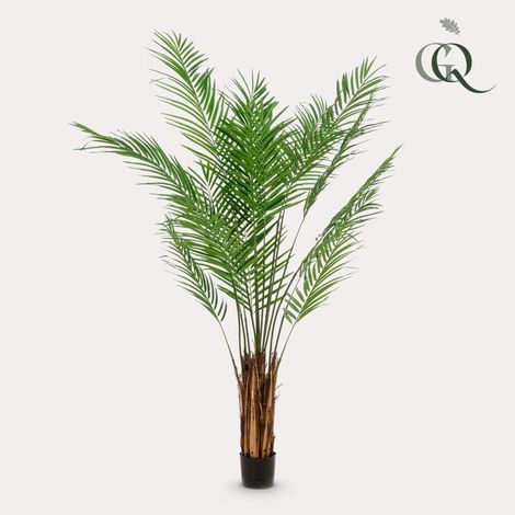 Plante Artificielle Areca Lutescens Palmier Doré Décoration Salon et Bureau Vert 180 cm - PANGIVO (1/5)