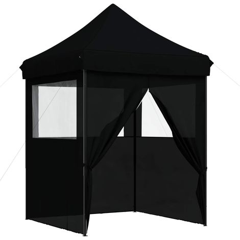 Maison Exclusive - Partyzelt 200 x 200 x 306 cm Schwarz Oxford-St (1/5)