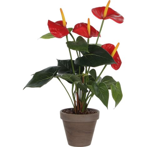 Mica Decorations Plante artificielle Rouge H40xl30xL30cm