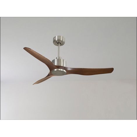 Modulo de KlassFan - Super destratificateur et ventilateur DC 132 cm Blanc bois noir Lumière dimmable 25 à 40 m² (1/5)