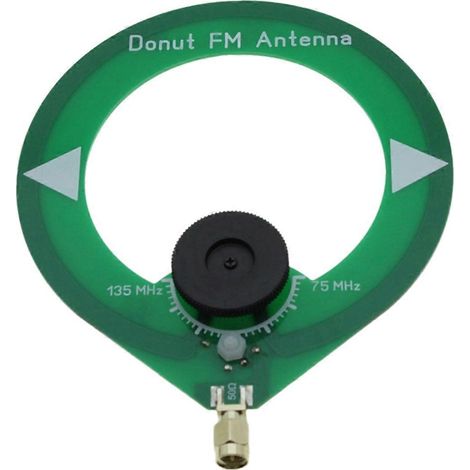 75–135 MHz Ring-FM-Antenne, SMA-Stecker, grün (1/5)