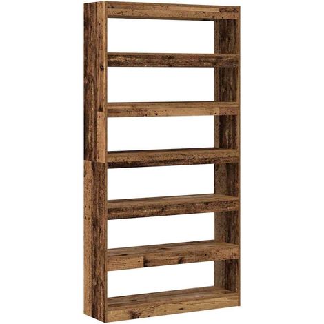 Maison Exclusive - Armadio per Libri Legno di Rifiuto 100 x 30 x 198 cm (1/5)