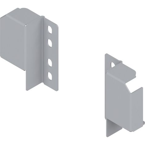BLUM TANDEMBOX antaro Relinghalter für verstellbare Reling,Weißaluminium RAL9006 (1/3)
