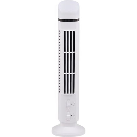 Vertikaler Turmventilator, 38 cm (15 Zoll), 360°-Drehung und 2 Geschwindigkeitsstufen, schwarz-weiß (1/5)