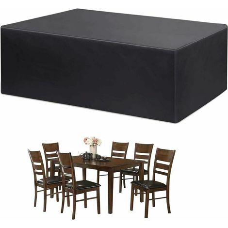 Garden Furniture Cover, Garden Table Cover, Protective Tarpaulin, Garden Furniture Cover, Heavy Duty Waterproof Outdoor Furniture Protection 210D Oxford (230x165x80cm) (1/5)