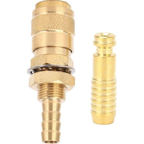 Adaptateur gaz refroidi par eau laiton raccord rapide gaz eau chalumeau soudure PTA DB MIG TIG 8mm/0.31in (1/5)