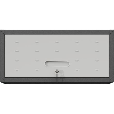 Armadio metallico a parete con porta con serratura e 2 chiavi, acciaio, 75 x 30 x 34,5 cm (1/5)