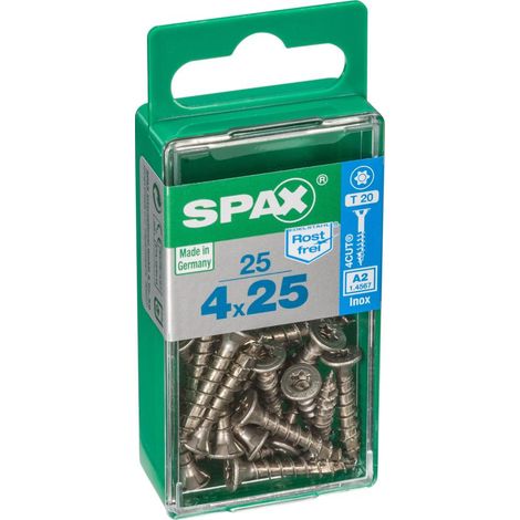 Paquete 25 Ud. Torn Spax Inox T-Star Plus Torx 4X25