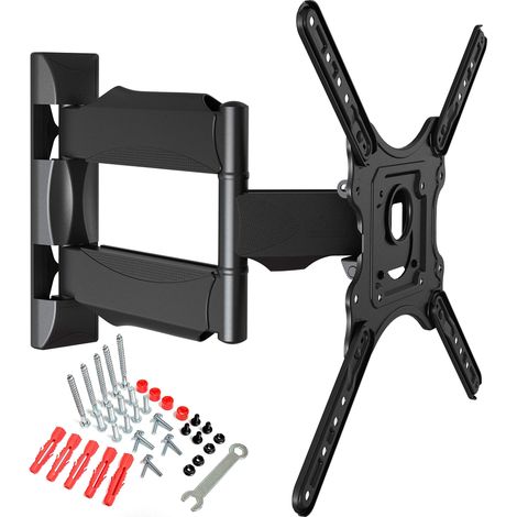 Support Mural TV Orientable pour écrans 32-55 Pouces LED LCD Support TV avec VESA Max de 400x400mm Capacité Max de 31,8 kg (1/5)