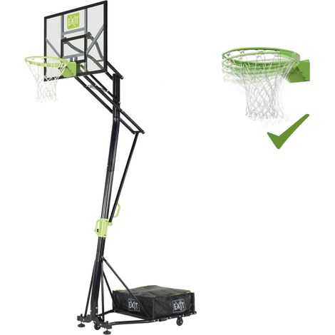 EXIT Galaxy Portable Basketball Backboard on Wheels with Dunk Hoop