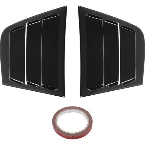 de 2 caches de vitres latérales en ABS noir brillant pour (1/5)