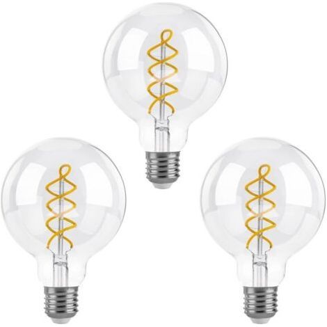 Dimmbare E27-LED-Lampen, G80 Vintage-Spiralglühbirne, 6 W (entspricht 40 W), Warmweiß 2700 K, 5 (1/4)