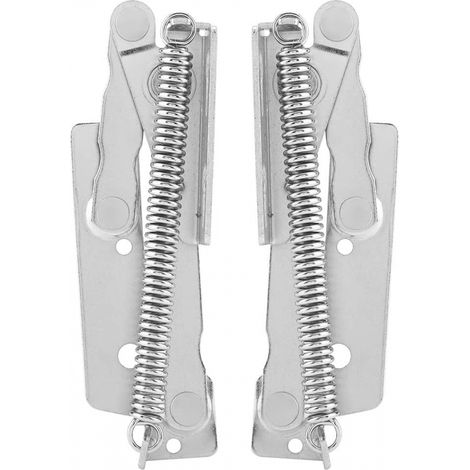 2 Charnieres Ressort 80° Acier Inox Relevables Portes Meubles Amortisseur (1/5)