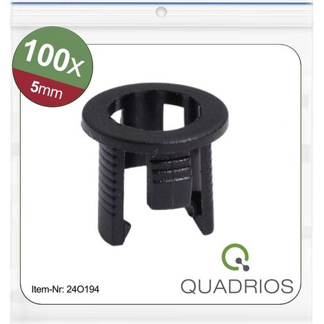 Quadrios 24O194 24O194 Porta LED Plastica Adatto per (LED) LED 5 mm
