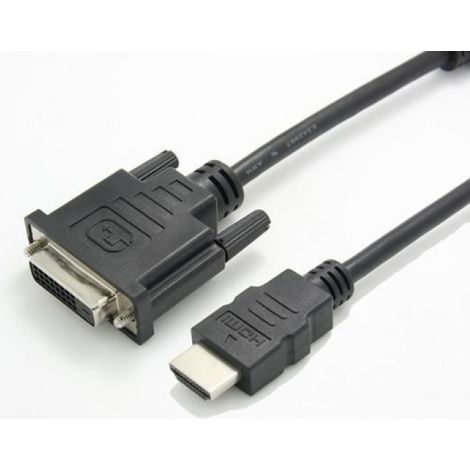 Adaptateur HDMI-DVI - HDMI Mâle Vers DVI-D Femelle 24+1 Dual-Link - Pour Écran TFT Lecteur DVD PC Console - Longueur 0,15 M - Noir ×1