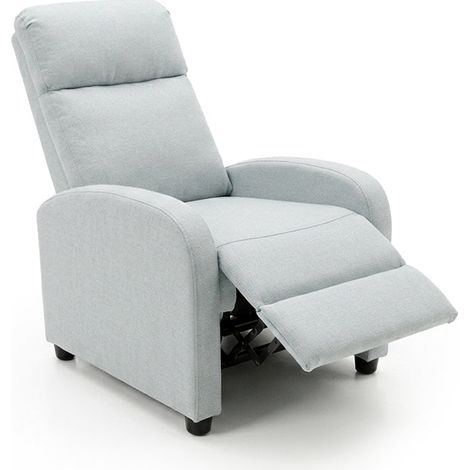 Sillon Reclinable Ellie 1 Plaza Azul, 103cm, Azul (1/5)