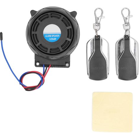 Dispositif antivol de Moto ,portée de 150 m ,Son Fort ,étanche ,2 télécommandes 12 V ,système d'alarme de Moto sans Fil pour Scooters ,cabine bleue pour voitures , Kit Bluetooth pour voiture (1/5)