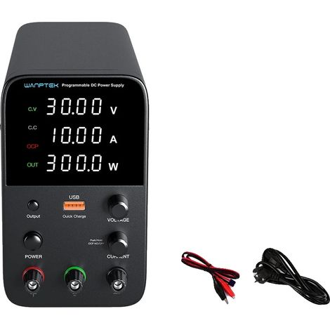 Fuente de alimentación de laboratorio, voltaje ajustable, características de seguridad, WPS3010H (1/2)