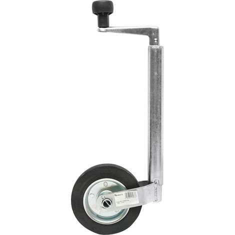 Ruota di supporto per rimorchio in PVC 160X40mm, diametro tubo esterno 34mm, diametro tubo interno 28mm, carico 100Kg