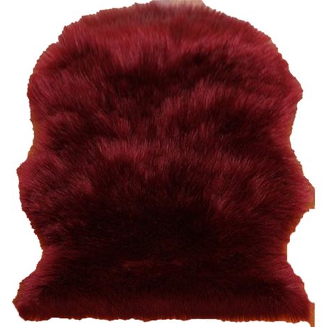 Tapis en peau de mouton, tapis à poils longs blancs, tapis lavable en machine, chambre (1/5)
