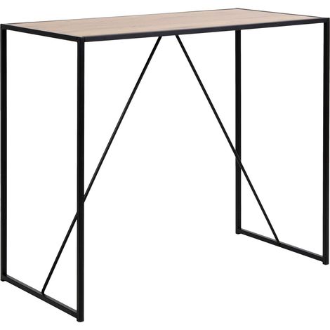 Table de bar haute 4 à 6 places design industriel SIREINE (1/5)