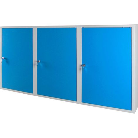 ADB Hängeschrank Wandschrank Werkstattschrank mit 3 Türen 750x1500x200 mm (1/5)