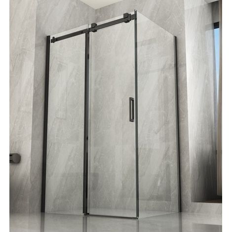 Box Doccia Angolare 8 mm Scorrevole 70x120 80x120 in Cristallo - Misura Box Angolare 70x120 (1/5)