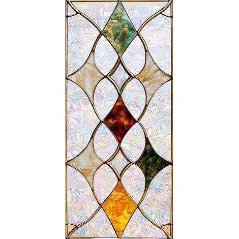 Stained glass film, window film, privacy window film, electrostatic adsorption (45100cm) (1/5)